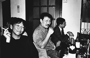 In the back room at Club 64, Wing Wah Lane, Central, 11 February 1995