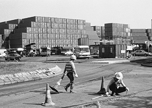 Container park at Lau Fau Shan, 26 December 1995