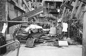 Vacant lot, Shing Wong Street, Central, 25 March 1996