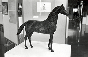 Sculpture by Antonio Mak, on display in an exhibition of his work at the Rotunda, Exchange Square, 10 July 1996