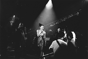 Faye Wong performing at the Hong Kong Coliseum, 9 January 1999