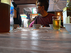 Farmer Ah Pad, at a Dai Pai Dong in Tai Hang, 4 June 2008