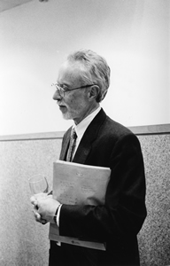 Novelist J. M. Coetzee at the University of Hong Kong, Pokfulam, 27 September 2002