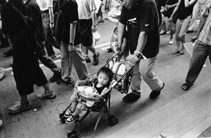 Pro-democracy march from Causeway Bay to Central, 1 July 2003