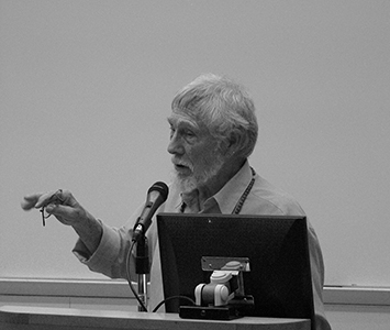 Poet Gary Snyder at Baptist University, 28 November 2009