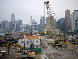 Reclamation in progress, Central, 20 February 2010
