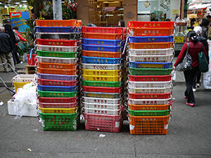 Street market scene, North Point, Hong Kong Island, 7 March 2010