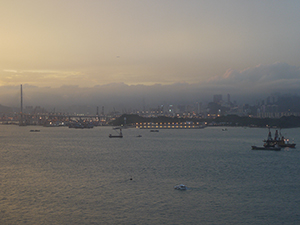 Victoria Harbour with view of Stonecutters Island, 19 May 2012