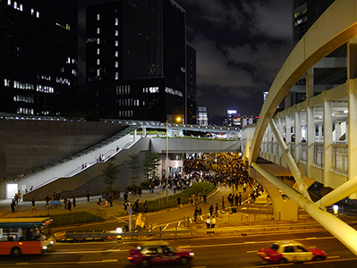 Protests against an attempt by the Government to introduce national education into the school curriculum, Admiralty, 3 September 2012