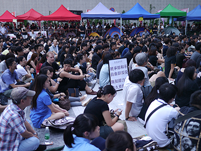 Protest against an attempt by the Government to introduce national education into the school curriculum, Admiralty, 5 September 2012