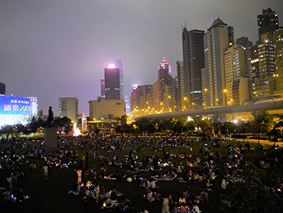 Sun Yat Sen Memorial Park during the Mid-Autumn Festival, Sheung Wan, 30 September 2012