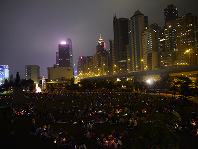 Sun Yat Sen Memorial Park during the Mid-Autumn Festival, Sheung Wan, 30 September 2012