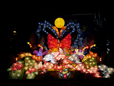 Lantern display for the Mid-Autumn Festival, Sun Yat Sen Memorial Park, Sheung Wan, 30 September 2012