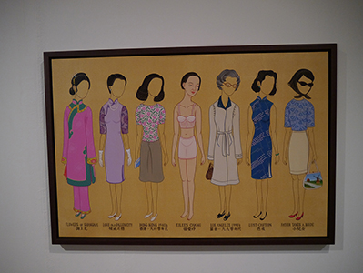 Artwork by Wilson Shieh on display in his exhibition at Osage, Kwun Tong, 17 April 2013