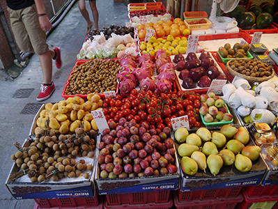 Fruit stall, Cheung Chau, 30 June 2013