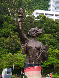 Replica of the Goddess of Democracy statue on the campus of the Chinese University of Hong Kong, 8 June 2013