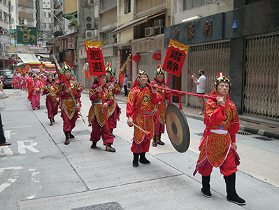 Procession, Ko Shing Street, Sheung Wan, 20 September 2013