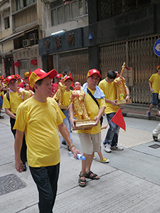 Procession, Ko Shing Street, Sheung Wan, 20 September 2013