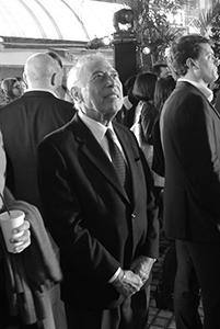 Designer Henry Steiner at the Mobile M+ 'Neon Signs. HK' project opening, 20 March 2014