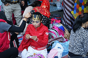 Foreign domestic helpers on their day off, Victoria Park, Causeway Bay, 14 December 2014