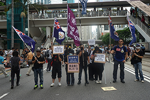 Demonstrators calling for Hong Kong's independence from China, Admiralty, 1 July 2016