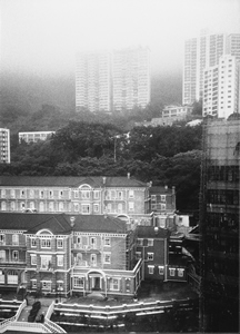 The Old Halls, and new construction on campus, the University of Hong Kong, 30 March 1995