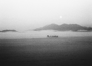 Vessel in fog, East Lamma Channel, 22 March 1995