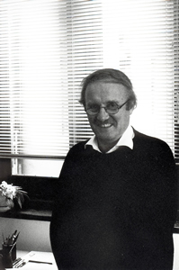 Michael Barry, Faculty Secretary of the Arts Faculty, HKU, in his office, 7 March 1995