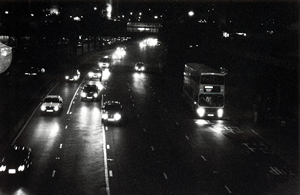 From a footbridge over Gloucester Road, Wanchai, 10 March 1995