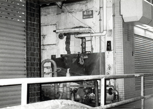 Pipes on a building, Sai Ying Pun, 25 April 1995