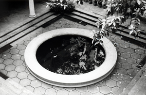 Fishpond in a courtyard of the Main Building, University of Hong Kong, Pokfulam, 28 April 1995