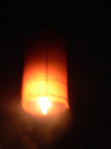 Launching a sky lantern during the Mid-Autumn Festival, Sheung Wo Hang Village, North East New Territories, 7 October 2006