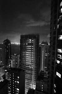 Building under construction at 33 Des Voeux Road West, Sheung Wan, 14 June 2017