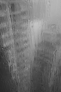 View through a window in rainy weather, Sheung Wan, 15 June 2017