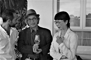 Guests at a retirement party for Gerard Henry at the home of the French Consul General, The Peak, 27 June 2017