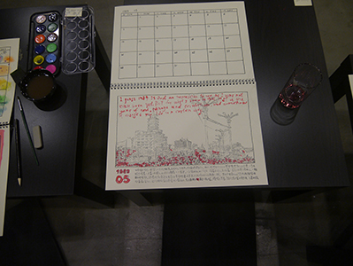 Song Dong's '36 Calendars' project, at Artistree, Taikoo Place, Quarry Bay, 21 January 2013