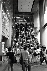 Escalators at Times Square, Causeway Bay, 7 October 1995