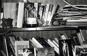 Bookshelves in my office, Main Building, HKU, Pokfulam, 16 November 1995