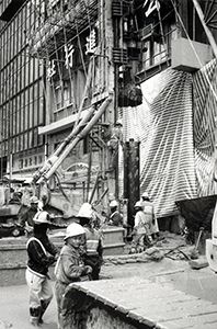 Roadworks, Connaught Road Central, 15 December 1995