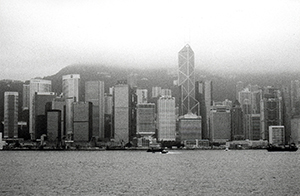 Hong Kong Island viewed from Tsim Sha Tsui, 17 December 1995