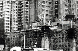 Construction site, Sai Wan Ho, 5 January 1996