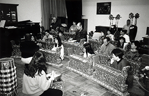 Gamelan practice, Main Building, HKU, 5 February 1996