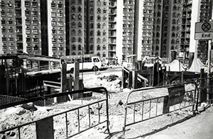 Roadworks, Pokfulam Road, 4 March 1996