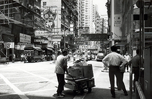 A street corner in Wanchai, 23 April 1996