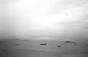 View of cloud over Lantau from Hong Kong Island, 30 April 1996