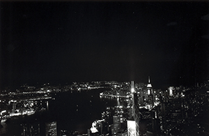 View of Hong Kong at night from the Peak, 7 June 1996