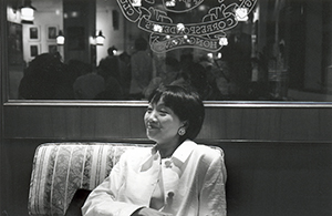 Art advisor Sabrina Fung at the Foreign Correspondents' Club, Central, 13 September 1996