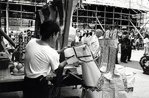 Paper sculptures, Shek O, during a once every ten years purification festival, 26 October 1996