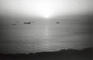 Sunset over the Lamma Channel, 31 January 1997