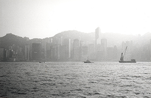 View from the Tsim Sha Tsui waterfront area, Kowloon, 11 January 1997
